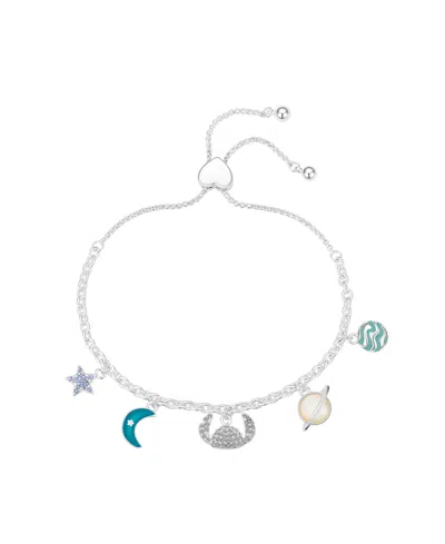 DISNEY CRYSTAL AND MOTHER OF PEARL STITCH OUTER SPACE BOLO BRACELET
