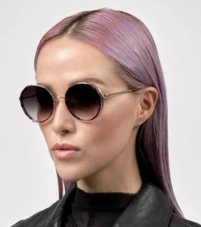 DITA DITA DTS532-52-02-Z LAGEOS DARK LAVENDER - WHITE GOLD W SUNGLASSES