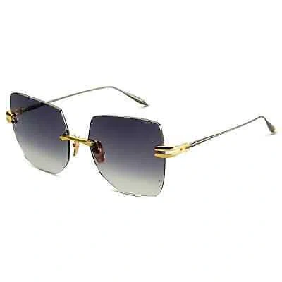 DITA DITA EMBRA DTS155-A-01 YELLOW GOLD BLACK RHODIUM GREYGRADIENT RIMLESS SUNGLASSES