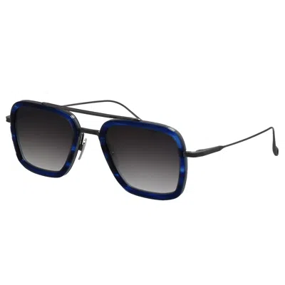 DITA FLIGHT.006 DT 7806-T-BLU-SIL-52 UNISEX SQUARE SUNGLASSES