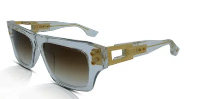 DITA DITA SUNGLASSES GRANDMASTER-SEVEN DTS407-A-02 CRYSTAL CLEAR/GOLD/BROWN GRADIENT