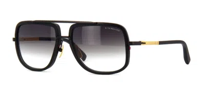 DITA DITA MACH-ONE MATTE BLACK 18K GOLD/GREY SHADED (G-BLK-18K) SUNGLASSES