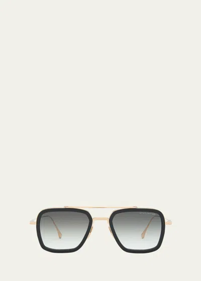 DITA MEN'S FLIGHT 006 DOUBLE BRIDGE METAL AVIATOR SUNGLASSES