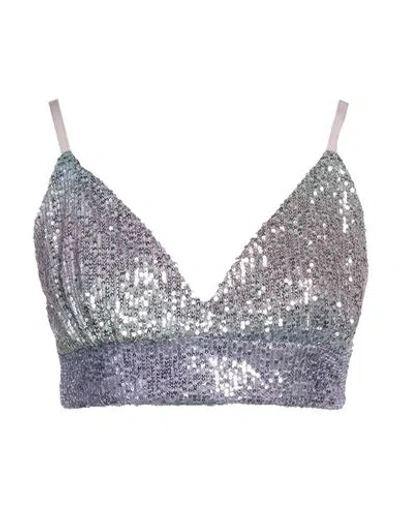 DIXIE DIXIE WOMAN TOP LILAC SIZE M POLYESTER