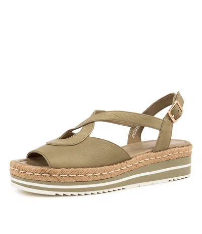 DJANGO & JULIETTE DJANGO & JULIETTE AMINARS TAN LEATHER WOMENS SHOES CASUAL