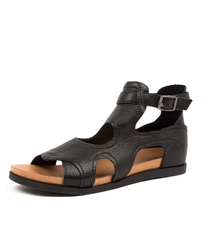 DJANGO & JULIETTE DJANGO & JULIETTE CECILYS BLK BLK LEATHER WOMENS SHOES CASUAL