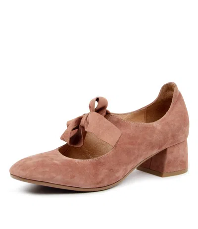 DJANGO & JULIETTE DJANGO & JULIETTE CHIARA MULBERRY SUEDE HEELS WOMENS SHOES CASUAL
