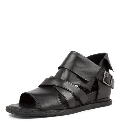 DJANGO & JULIETTE DJANGO & JULIETTE GARCIA BLACK LEATHER WOMENS SHOES CASUAL