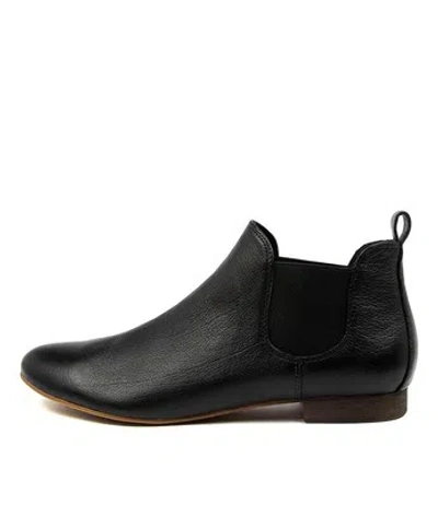 DJANGO & JULIETTE DJANGO & JULIETTE GLENVALE BLACK LEATHER BLACK WOMENS SHOES CASUAL