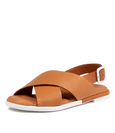 DJANGO & JULIETTE DJANGO & JULIETTE GWENITH TAN LEATHER WOMENS SHOES CASUAL