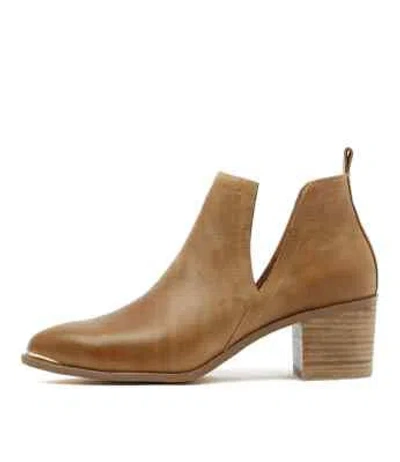 DJANGO & JULIETTE DJANGO & JULIETTE HENTON TAN WOMENS SHOES CASUAL BOOTS ANKLE