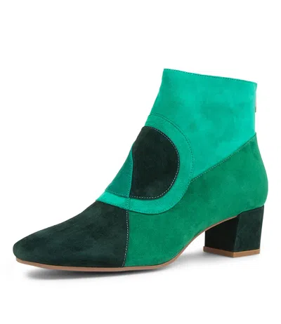 DJANGO & JULIETTE DJANGO & JULIETTE HOTSHOT GREEN MULTI WOMENS SHOES CASUAL BOOTS ANKLE