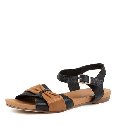 DJANGO & JULIETTE DJANGO & JULIETTE JAYLA NAVY DK TAN LEATHER WOMENS SHOES CASUAL