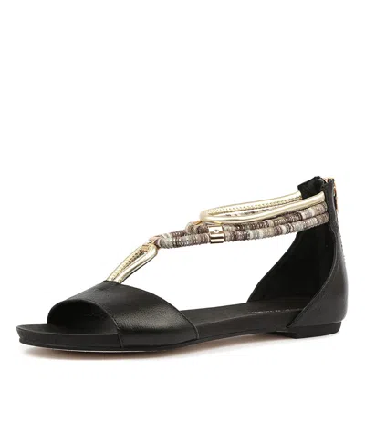 DJANGO & JULIETTE DJANGO & JULIETTE JAZMIN PALE GOLD LEATHER SANDALS WOMENS SHOES CASUAL