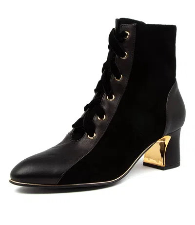 DJANGO & JULIETTE DJANGO & JULIETTE JERSEY BLACK BLACK WOMENS SHOES CASUAL BOOTS ANKLE