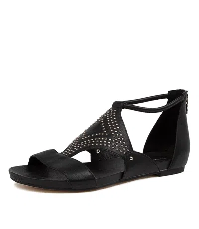 DJANGO & JULIETTE DJANGO & JULIETTE JOEY BLACK LEATHER WOMENS SHOES CASUAL