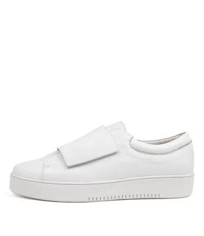 DJANGO & JULIETTE DJANGO & JULIETTE LOCKS LRG WHITE LEATHER WOMENS SHOES CASUAL