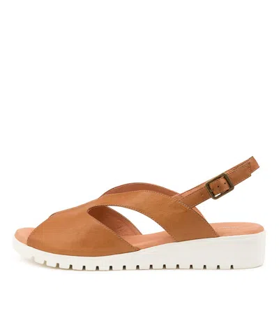 DJANGO & JULIETTE DJANGO & JULIETTE MEGAN LRG DK TAN LEATHER WOMENS SHOES CASUAL