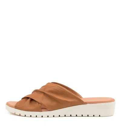 DJANGO & JULIETTE DJANGO & JULIETTE MIGNON LRG DK TAN LEATHER WOMENS SHOES CASUAL