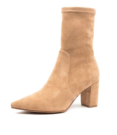 DJANGO & JULIETTE DJANGO & JULIETTE NIDER NAVY STRETCH MICRO WOMENS SHOES DRESS BOOTS ANKLE