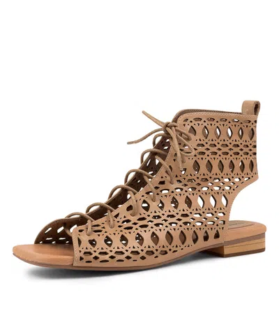 DJANGO & JULIETTE DJANGO & JULIETTE POPPIE LATTE LEATHER WOMENS SHOES CASUAL