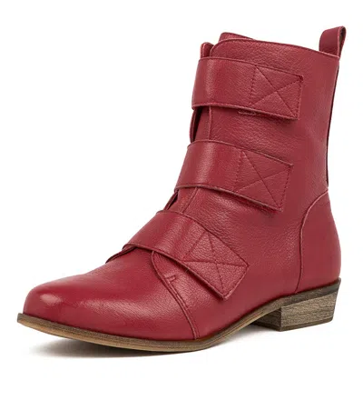 DJANGO & JULIETTE DJANGO & JULIETTE SELYSE PINOT LEATHER BOOTS WOMENS SHOES CASUAL BOOTS ANKLE