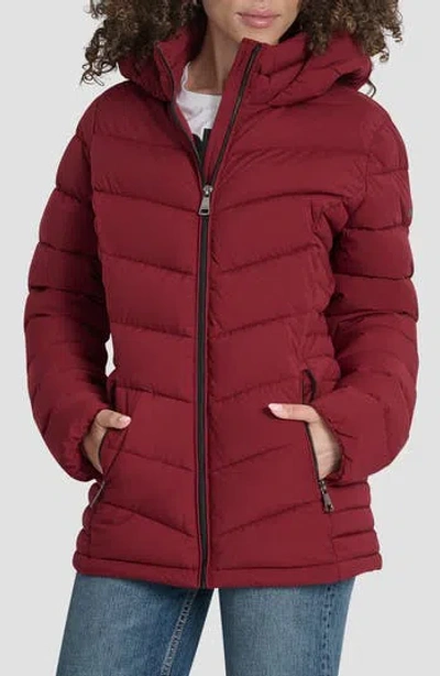 DKNY DKNY CIRE PACKABLE HOODED PUFFER JACKET