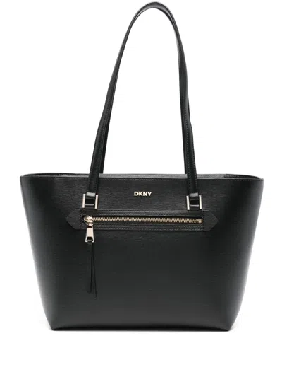 DKNY LOGO-LETTERING TOTE BAG