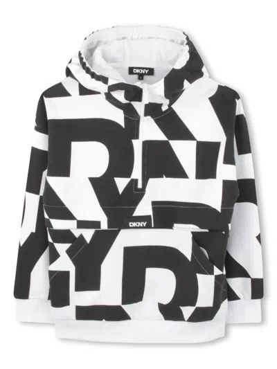 DKNY LOGO-PRINT HOODIE