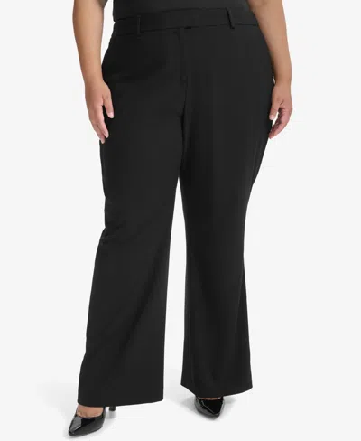 DKNY PLUS SIZE WIDE-LEG PANTS