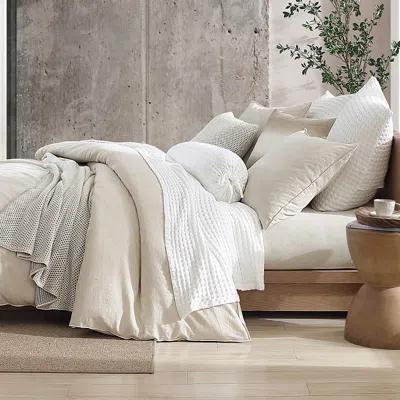 DKNY PURE WASHED LINEN-BLEND DUVET SET, FULL/QUEEN