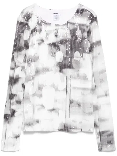 DKNY SEQUINNED T-SHIRT