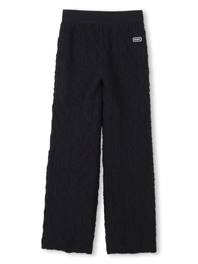DKNY WAFFLE-EFFECT TROUSERS