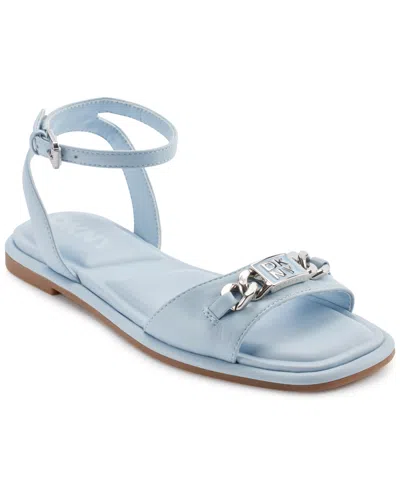 DKNY WOMEN'S BACLIFF ANKLE STRAP FLATS