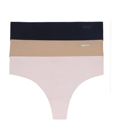 DKNY WOMEN'S LITEWEAR CUT ANYWEAR THONG UNDERWEAR 3 PACK
