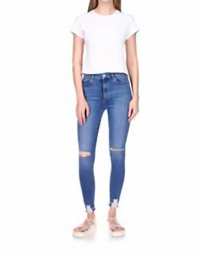 DL1961 - WOMEN'S FARROW SKINNY: HIGH RISE INSTASCULPT ANKLE IN RIP TIDE DISTRESSED (PERFORMANCE)