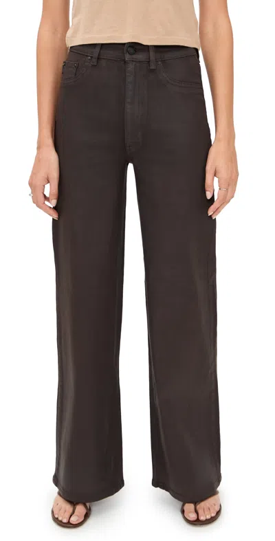 DL1961 HEPBURN WIDE LEG PANTS WALNUT COATED (ULTIMATE)
