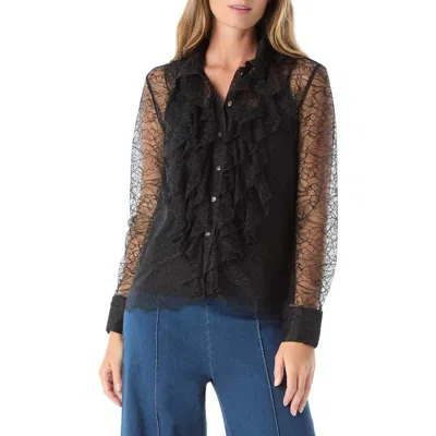 DO BY DEE OCLEPPO DO BY DEE OCLEPPO ERYNN LACE BUTTON-UP SHIRT