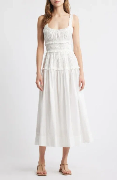 DOEN DÔEN MARIANNE ORGANIC COTTON POPLIN MIDI DRESS