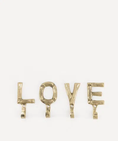 DOING GOODS DOING GOODS BODHI BAMBOO BRASS LOVE HOOK SET