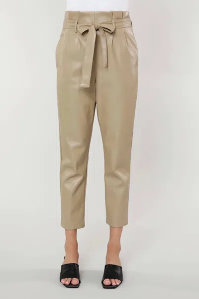 DOLCE CABO UPTOWN PAPER BAG PANTS IN TAUPE