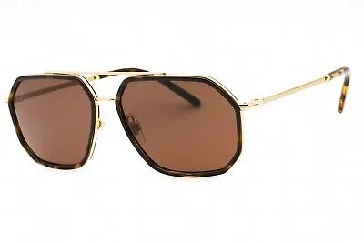 DOLCE & GABBANA DOLCE & GABBANA 0DG2285-02/73 GOLD HAVANA SUNGLASSES