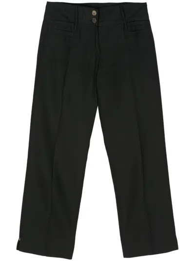 DOLCE & GABBANA 2000S PRESSED-CREASE TROUSERS