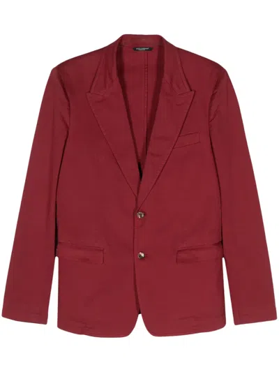 DOLCE & GABBANA 2000S SINGLE-BREASTED TWILL BLAZER