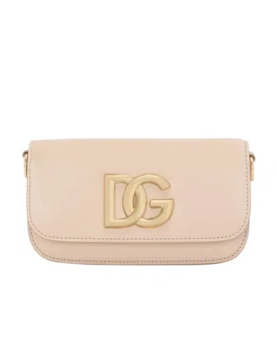 DOLCE & GABBANA DOLCE  GABBANA 3.5 LOGO PLAQUE SMALL SHOULDER BAG