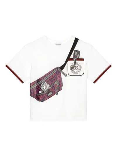DOLCE & GABBANA BAG-PRINT T-SHIRT