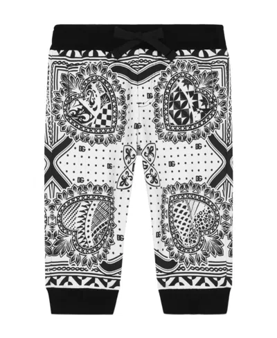 DOLCE & GABBANA BANDANA-PRINT JERSEY TRACK PANTS