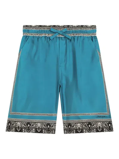 DOLCE & GABBANA BANDANA-PRINT SHORTS