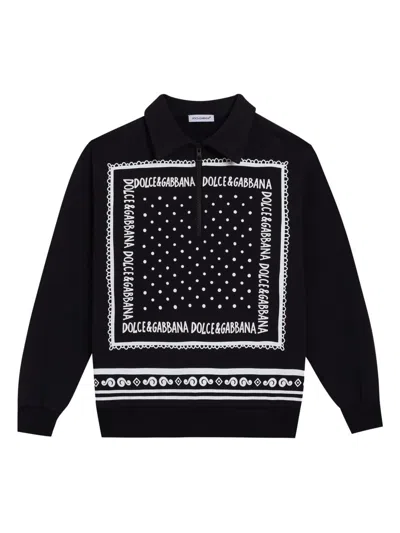 DOLCE & GABBANA BANDANA-PRINT SWEATSHIRT