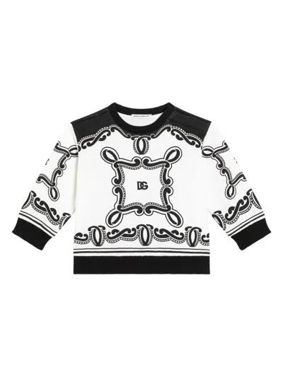 DOLCE & GABBANA BANDANA-PRINT SWEATSHIRT